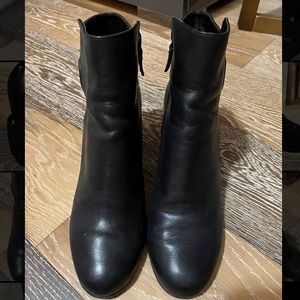 Cole Haan black leather booties